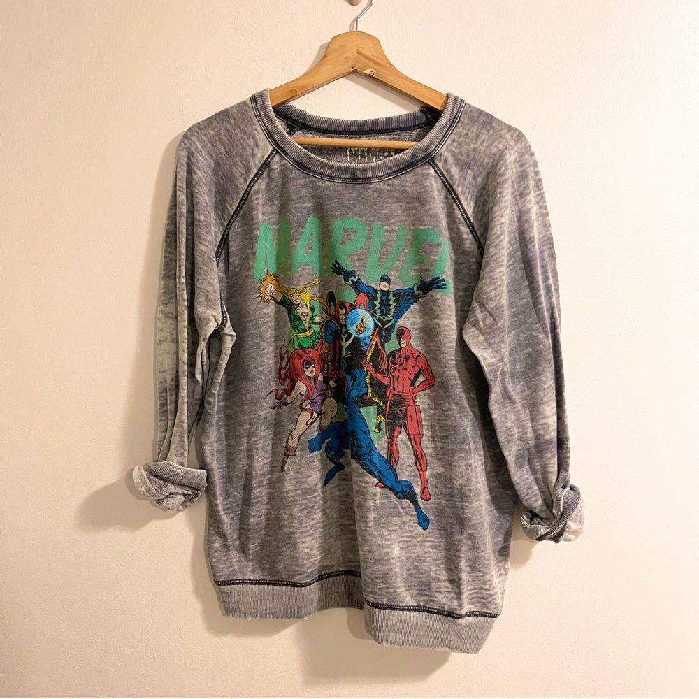 Vintage Style Marvel Superhero Light Weight Crew Neck